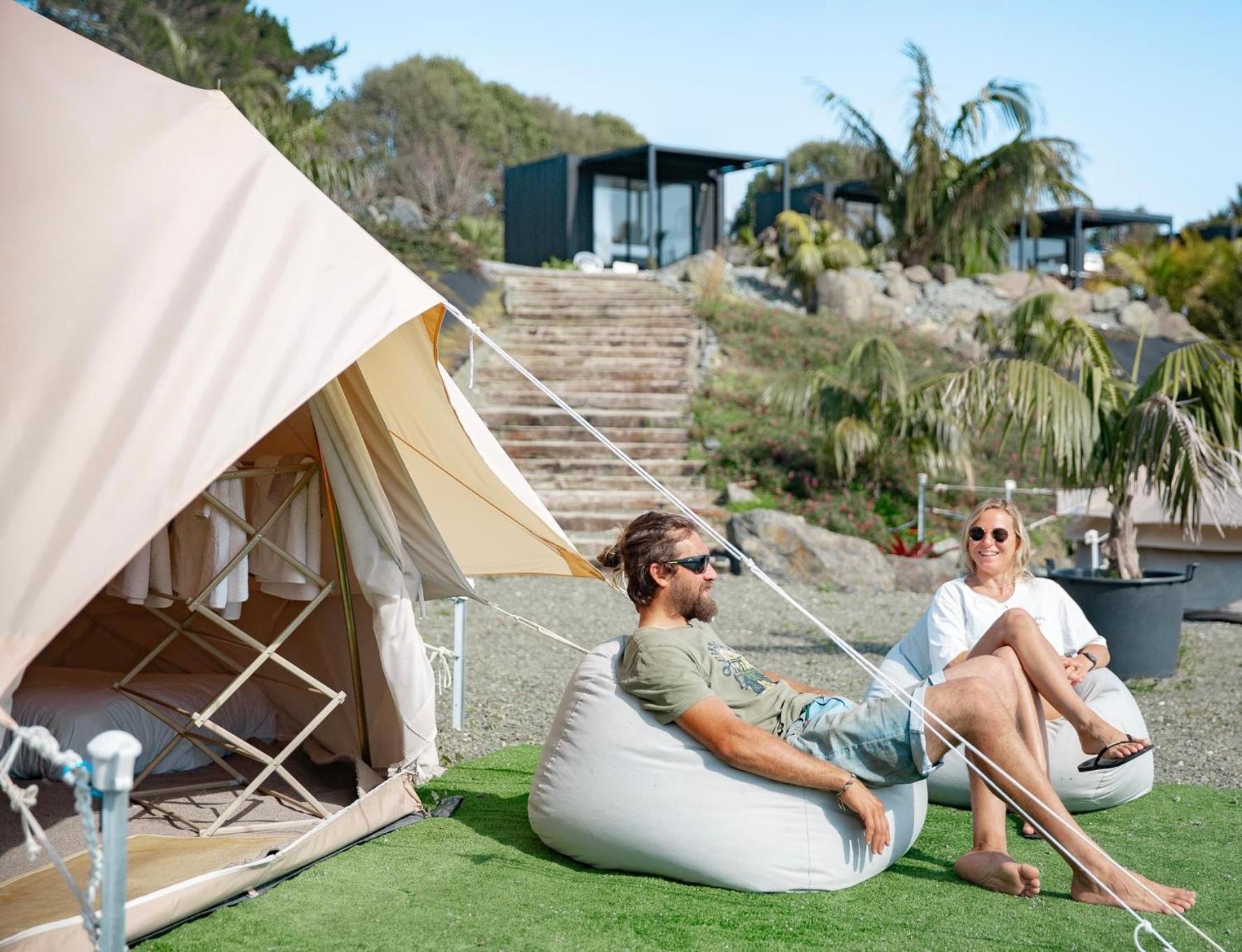 Aotearoa Surf Eco Pods Te Arai Exterior foto