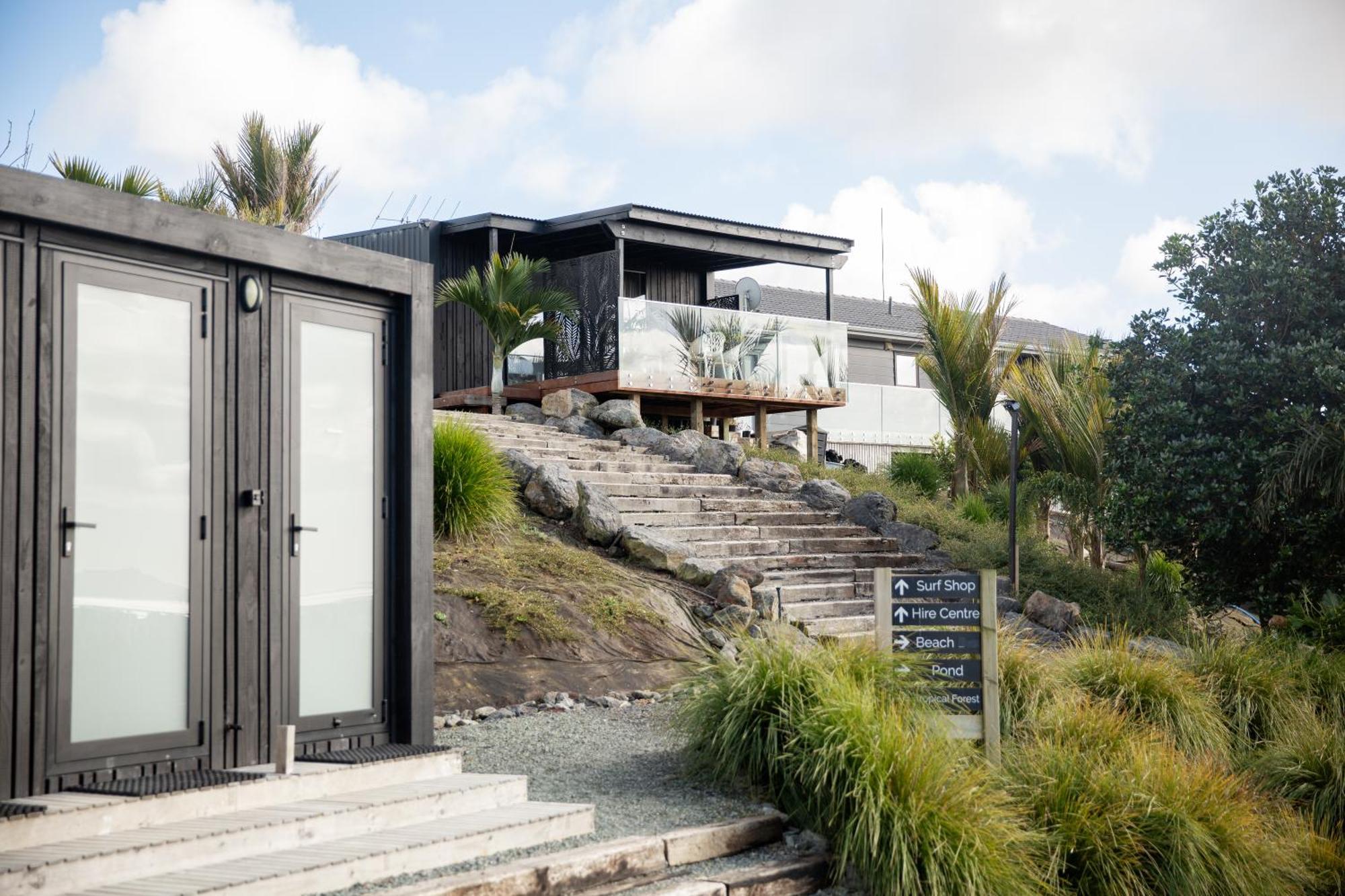 Aotearoa Surf Eco Pods Te Arai Exterior foto